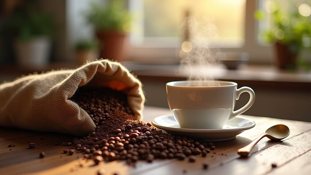 Différentes variétés de café moulu dans des sachets transparents