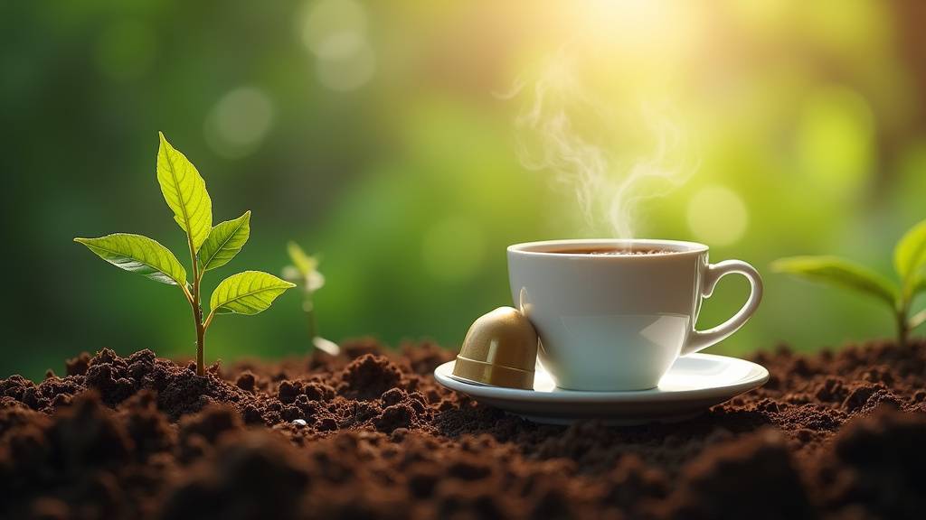 Capsules Nespresso compostables dans leur emballage papier recyclable