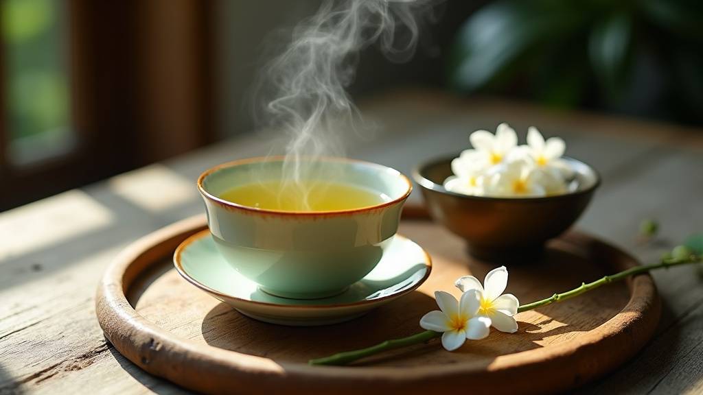 Plantation de thé dans les montagnes chinoises