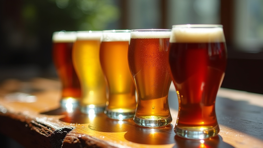 Gros plan sur un verre Weizen rempli de bière de blé, avec une mousse épaisse et des bulles remontantes