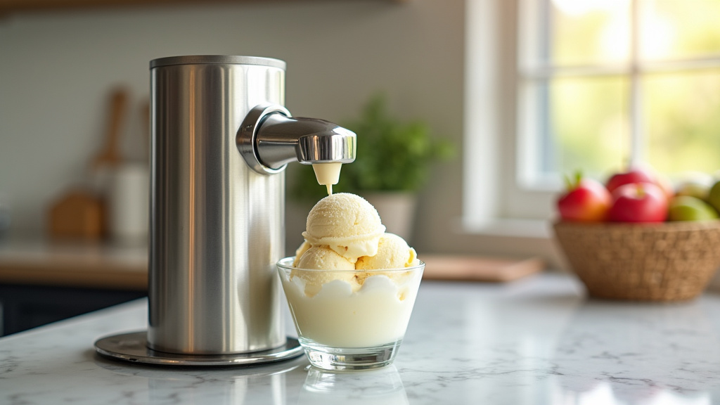 Technicien effectuant l'entretien d'une machine à glace professionnelle