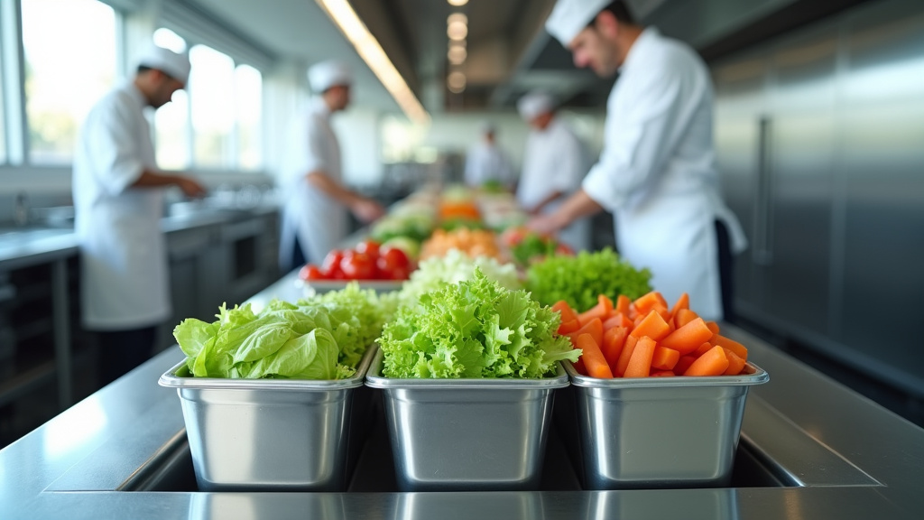 Technicien en maintenance vérifiant le système frigorifique d'une saladette réfrigérée professionnelle