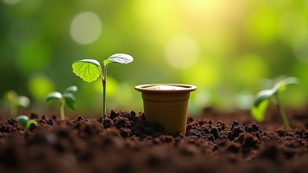 Comparaison visuelle entre capsules classiques et compostables