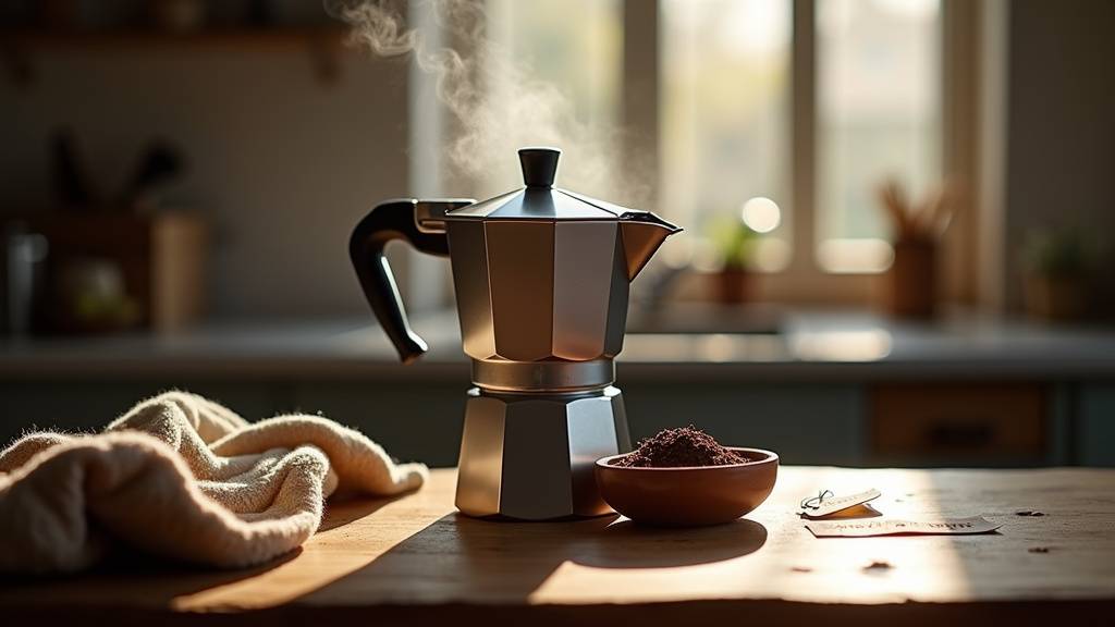 Composition détaillée d'un kit café Moka avec différents sachets et accessoires