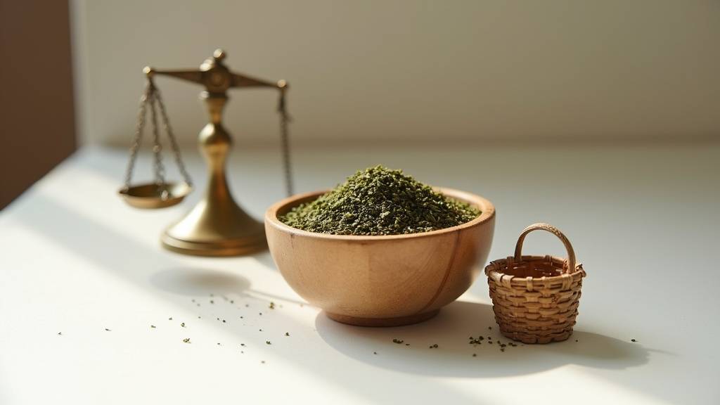 Feuilles de maté vert séchées à la main dans un atelier artisanal