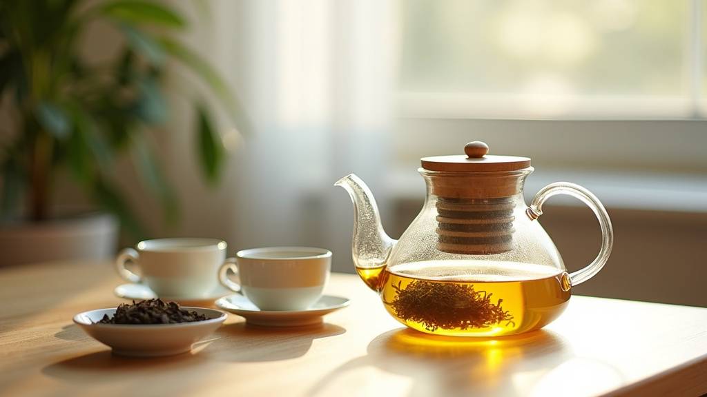 Détail du filtre spirale intégré au bec verseur de la théière Bahar