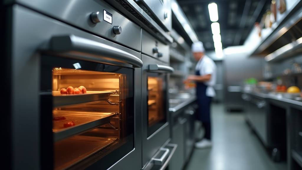 Four professionnel Smeg Alfa43X en inox avec double vitrage et commandes électromécaniques