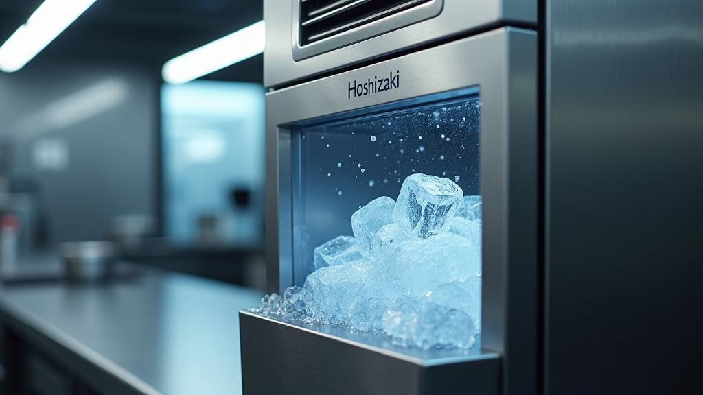 Machine à glaçons Hoshizaki FM 120KE produisant de la glace en grains