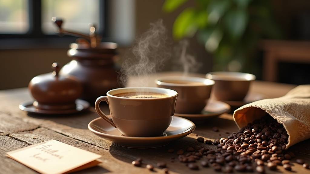 Sélection de kits de café moulu avec différentes variétés et emballages