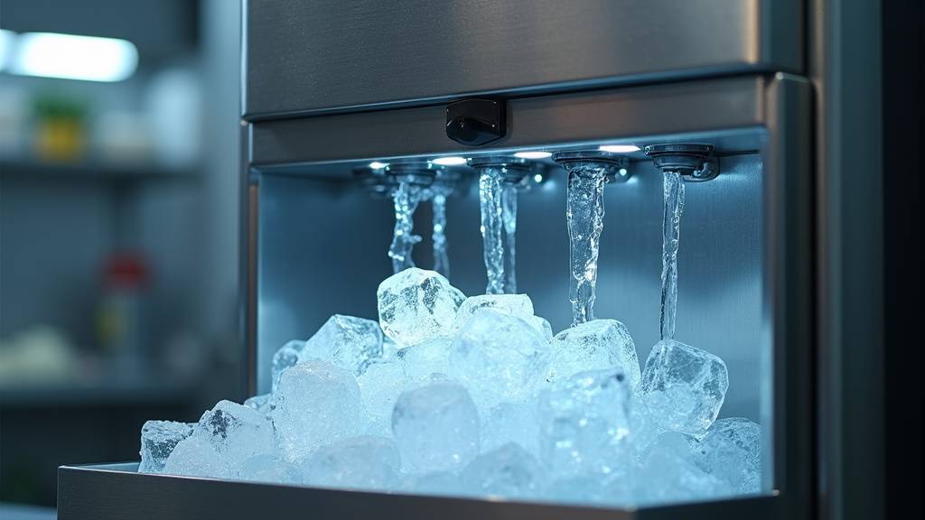 Machine à glaçons Hoshizaki professionnelle dans un environnement de bar