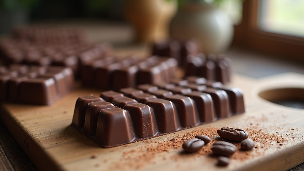 Processus de fabrication d'une tablette de chocolat avec tempérage et démoulage