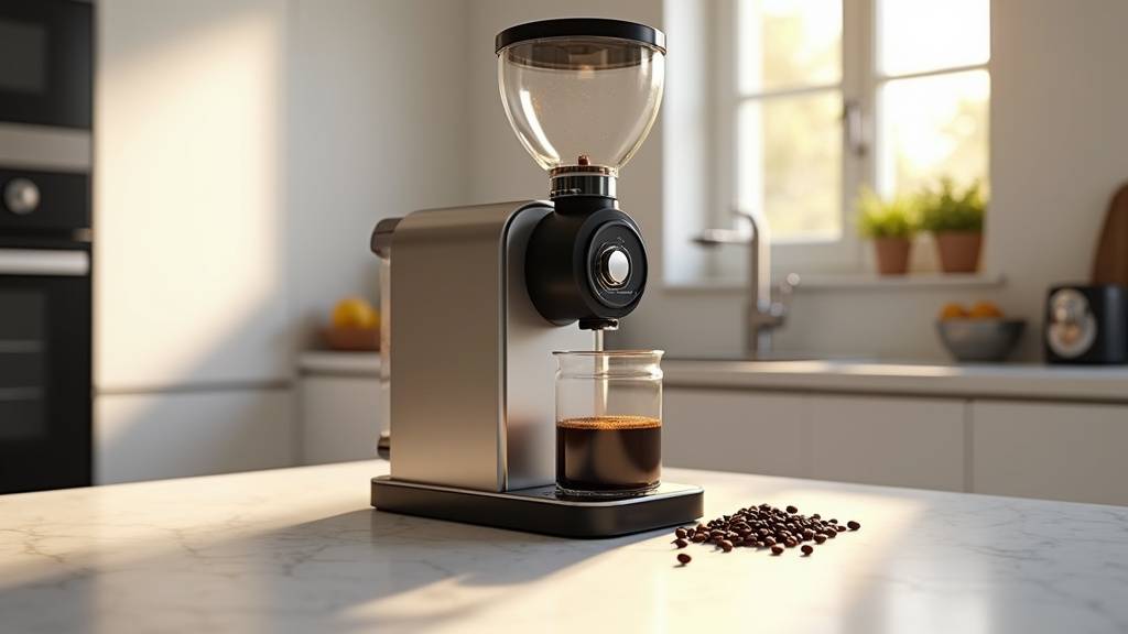 Moulin à café Nuova Simonelli MDH sur un plan de travail de cuisine moderne