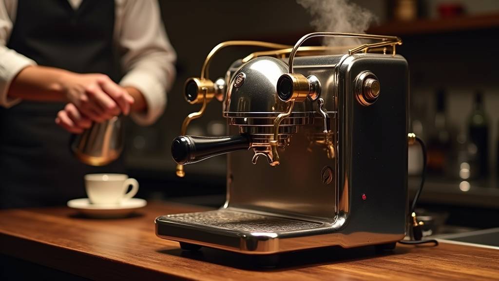 Détail de la machine Nuova Simonelli Oscar Mood montrant les commandes et l'écran d'affichage