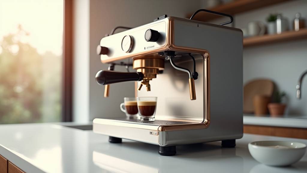 Intérieur de la machine Reneka Family Home montrant les composants en cuivre et acier